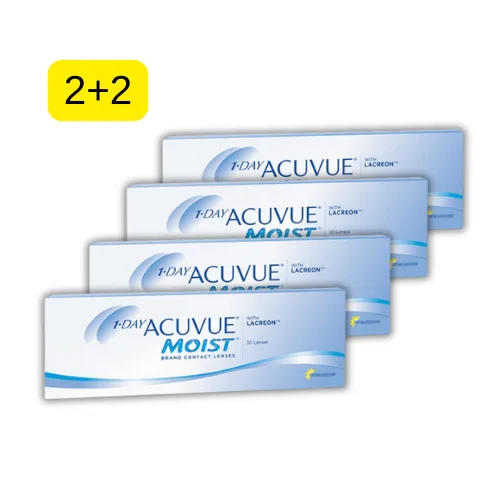Lentes de contacto Acuvue MOIST 1-DAY Promo 2+2
