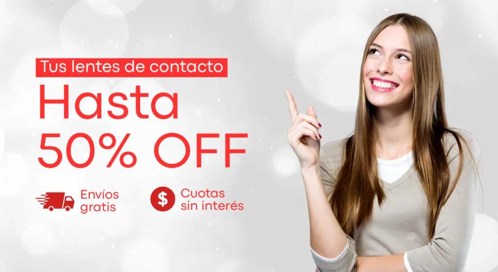 HASTA 50% DE DESCUENTO EN LENTES DE CONTACTO ACUVUE JOHNSONS